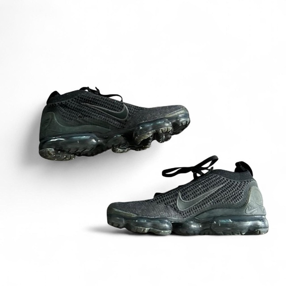 Nike Vapormax 2021 flyknit FK "Triple Black" sneaker trainers #sneakers size 8 - Picture 2 of 5